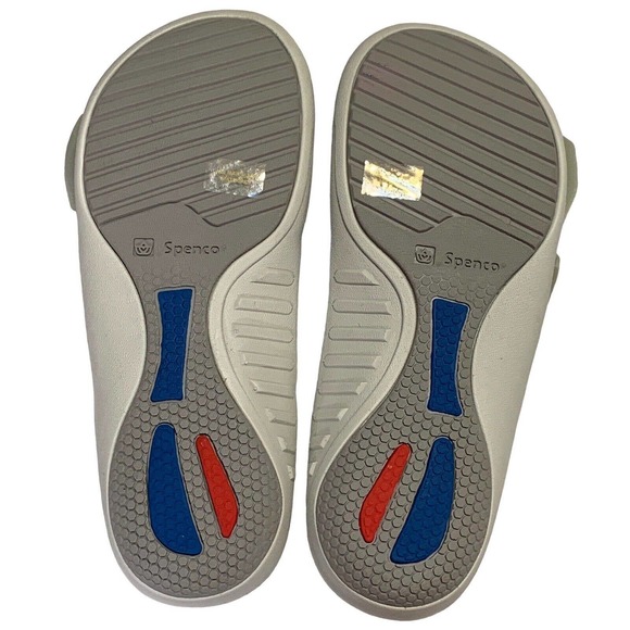 Spenco Orthotic Sandals Slides Brianna Sage Green Women's Sz 8 Arch Support NWT - Picture 7 of 10